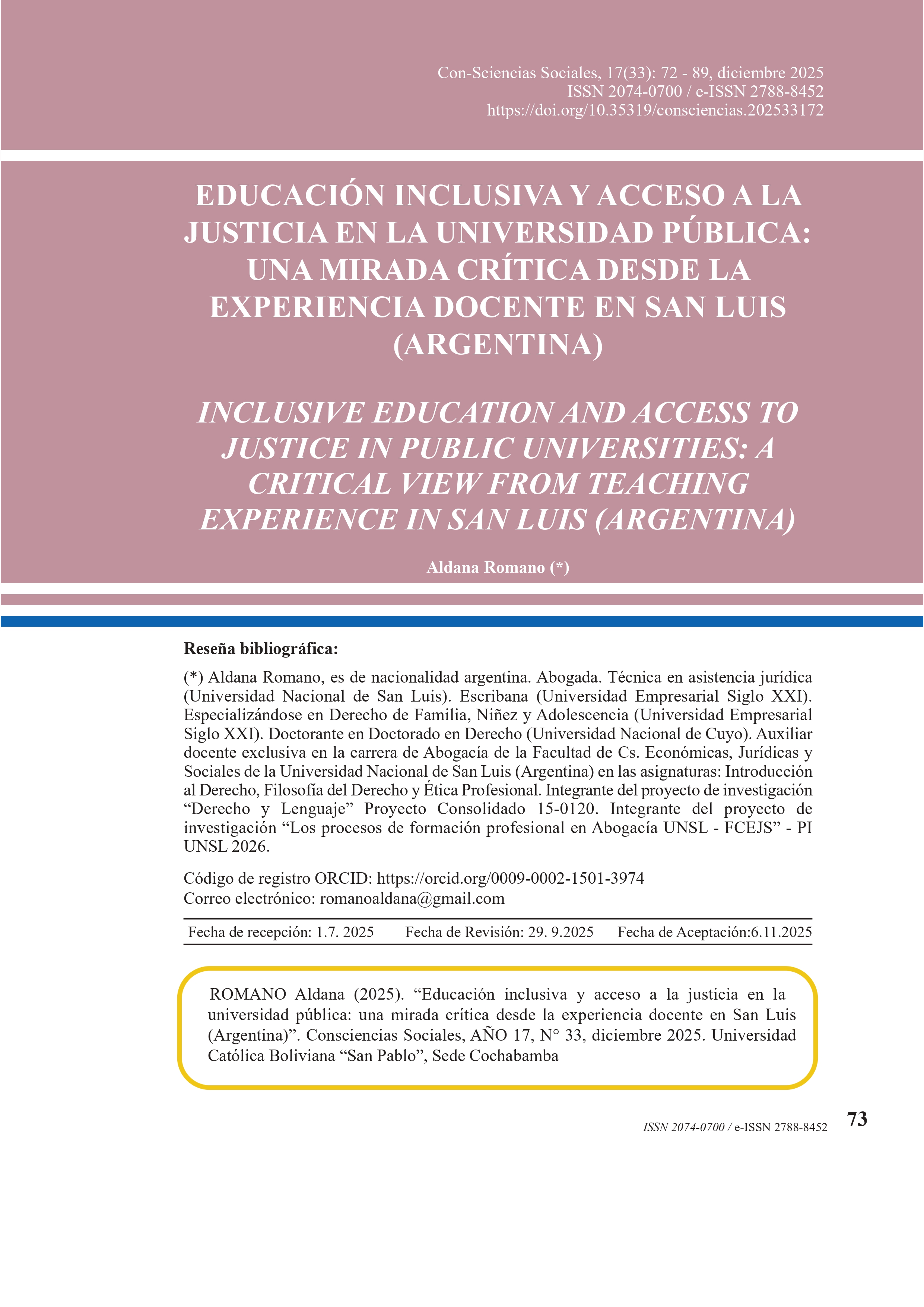 Inclusive education and access to justice in public universities